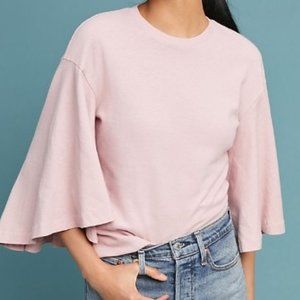 NEW WITH TAGS - Citizens of Humanity Flutter-Sleeve Top - Pink - Size M